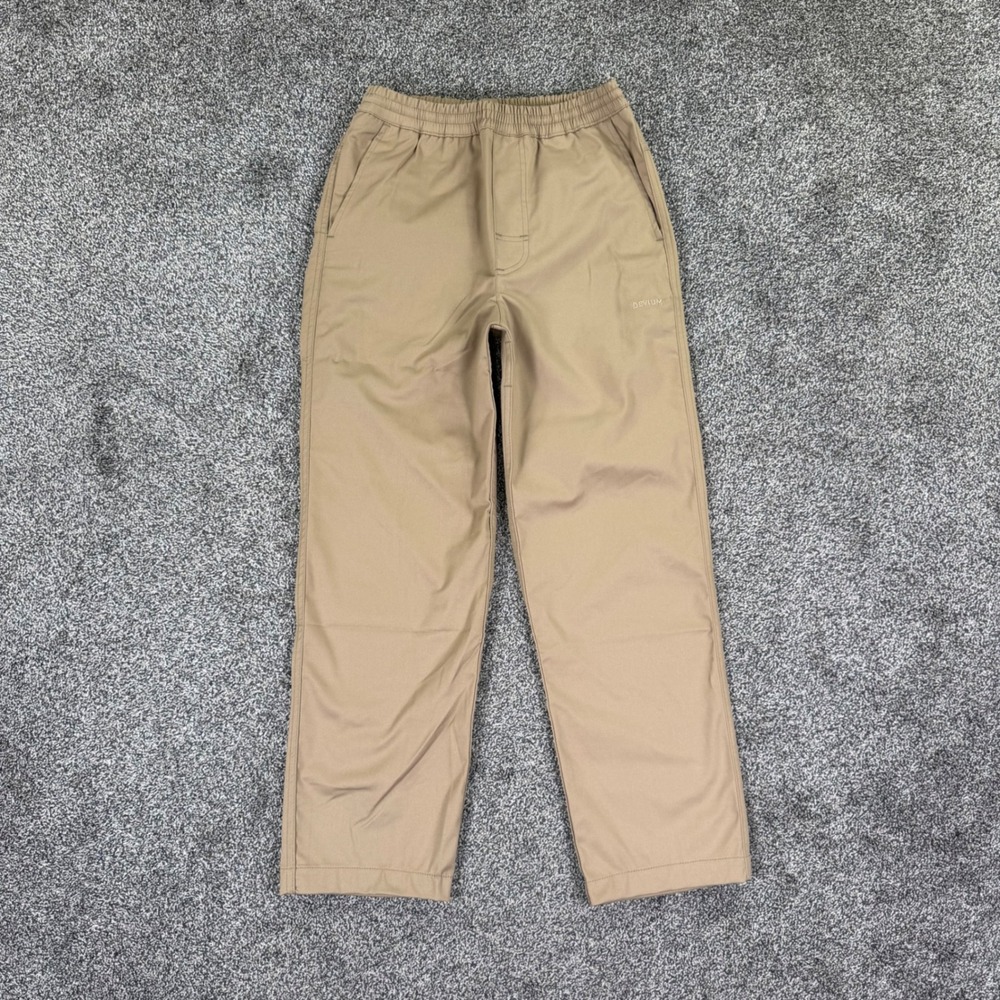 Devium Lifelong Men Medium Tan Khaki Straight Leg Elastic Waist Stretch Pant USA
